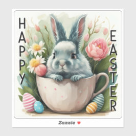Happy Easter Bunny - Vinyl Sticker