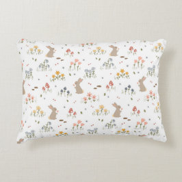 Happy Easter Bunny Wildflowers Schattigee Kinder S Accent Kussen