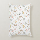 Happy Easter Bunny Wildflowers Schattigee Kinder S Accent Kussen (Voorkant(Verticaal))