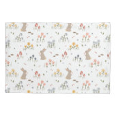 Happy Easter Bunny Wildflowers Schattigee Kinder S Kussensloop (Achterkant)