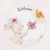 Happy Easter- bunny with butterfly Labels (Design 1)