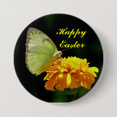 Happy Easter Butterfly Button (Voorkant)