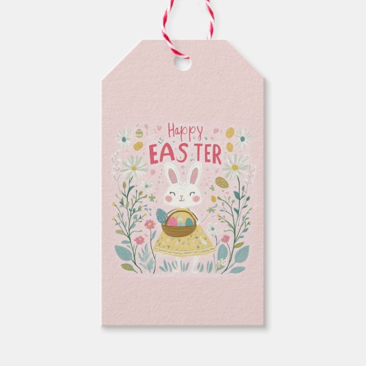 "Happy Easter" Cadeaulabel (Voorkant)
