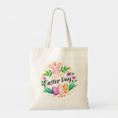 Happy Easter Canvas tas (Achterkant)