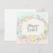 Happy Easter Card Feestdagenkaart (Voorkant / Achterkant)