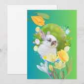 Happy Easter card Feestdagenkaart (Voorkant / Achterkant)