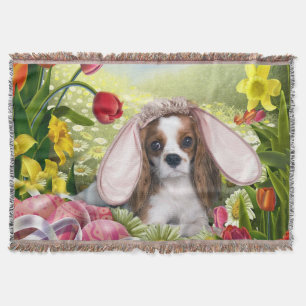 Happy Easter Cavalier King Charles Spaniel Blanket Deken