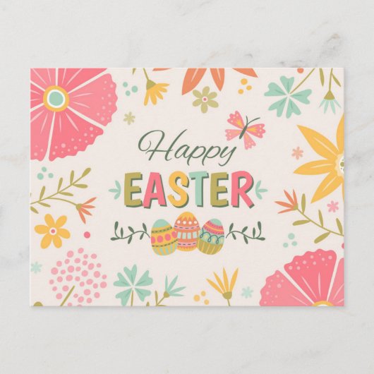Happy Easter Celebration Briefkaart (Voorkant)