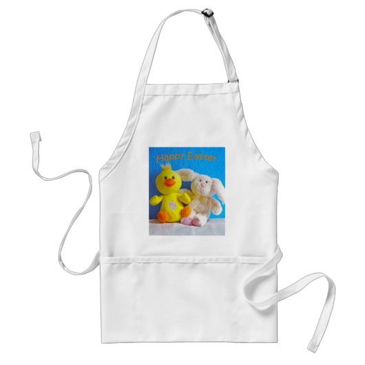Happy Easter Chick + Bunny Standaard Schort (Voorkant)