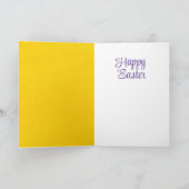 Happy Easter Chick en Egg Kaart (Binnen)