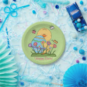 Happy Easter Chick Paper-Bord Papieren Bordje (Feest)
