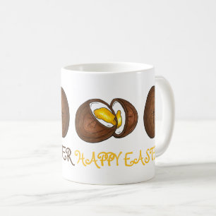 Happy Easter Chocolate Cream Creme Snoep Egg Koffiemok