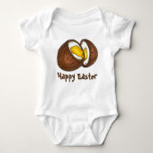 Happy Easter Chocolate Creme Egg Eggs Basket Snoep Romper (Voorkant)