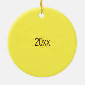 Happy Easter Chocolate Creme Egg Snoep Ornament (Achterkant)