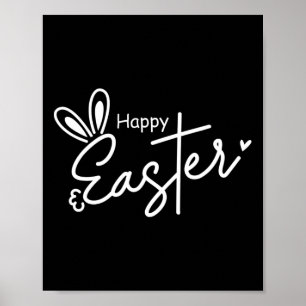 Happy Easter Christelijk Cross Paashaas 1 Poster