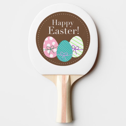 Happy Easter-clipart Tafeltennisbatje (Achterkant)
