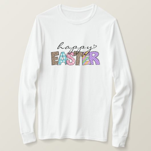 Happy Easter Colorful Cute T-Shirt (Design devant)