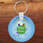 Happy Easter Colorful Planet Sleutelhanger (Voorkant)