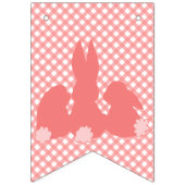 Happy Easter - Coral Easter Bunnies Vlaggetjes (Derde vlag)