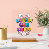 Happy Easter Cousin Crew Bunny Family Matching Eas (Mariage)