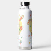 Happy Easter Cute Bunny Gift - Gepersonaliseerd Waterfles (Rechts)