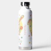 Happy Easter Cute Bunny Gift - Gepersonaliseerd Waterfles (Links)