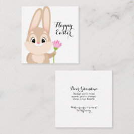 Happy Easter Cute Bunny Notitiekaartje
