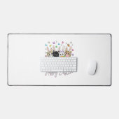 Happy Easter Cute Cat Lover Bunny Easter Day Women (Clavier et souris)