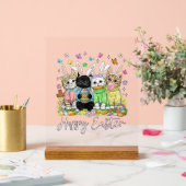 Happy Easter Cute Cat Lover Bunny Easter Day Women (Mariage)