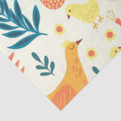 Happy Easter Cute  Chicken Tissuepapier (Detail)
