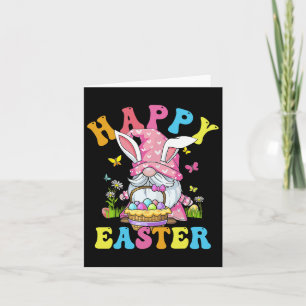 Happy Easter Day Bunny Gnome Knuffel Easter Eggs G Kaart