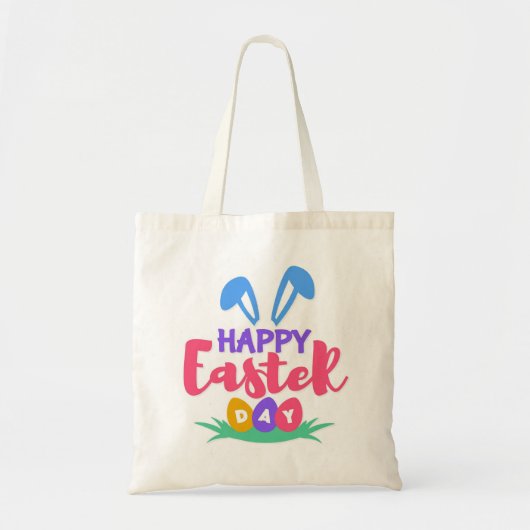 Happy Easter Day Canvas tas (Voorkant)