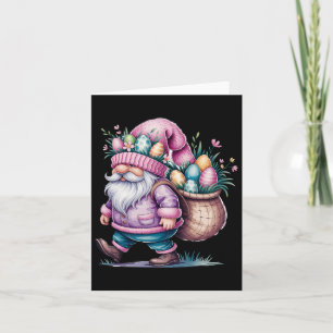 Happy Easter Day Gnome Bunny Eggs Schattige Happy Kaart