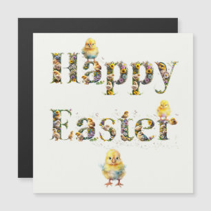 Happy Easter Decoratieve tekst Baby Chics