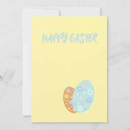 Happy Easter Decorative Eggs Feestdagenkaart