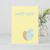 Happy Easter Decorative Eggs Feestdagenkaart (Staand voorkant)