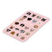 Happy Easter Dog Face Pattern Magneet (Linkerzijde)