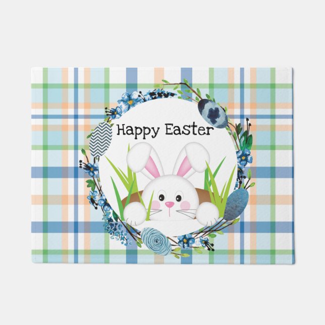 Happy Easter Doormat, Spring Decor Deurmat (Voorkant)