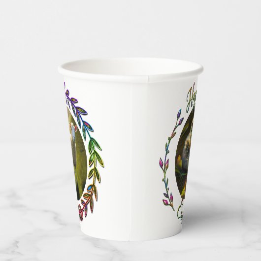 Happy Easter Ducking and Lamb Papieren Bekers (Rechts)