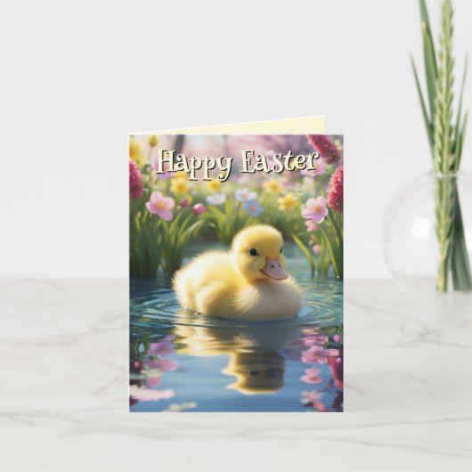 Happy Easter Duckling Kaart (Voorkant)