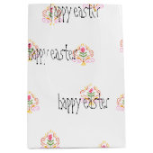 Happy Easter eenvoudig Medium Cadeauzakje (Voorkant)