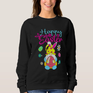 Happy Easter Egg Basket Bunny Ears Trui