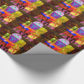 Happy Easter Egg Centerpiece voor de lente Cadeaupapier (Hoek)