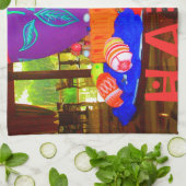 Happy Easter Egg Centerpiece voor de lente Theedoek (Gevouwen)