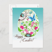 Happy Easter Egg Feestdagenkaart (Voorkant / Achterkant)