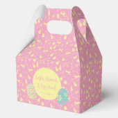 Happy Easter Egg Hunt roze hand trekken Bedankdoosjes (Voorkant)
