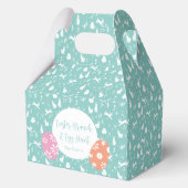 Happy Easter Egg Hunt turquoise hand draw Bedankdoosjes (Voorkant)