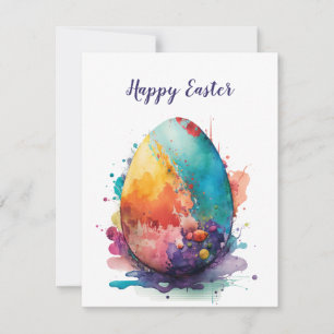 Happy Easter Egg Kaart Design Wenskaart