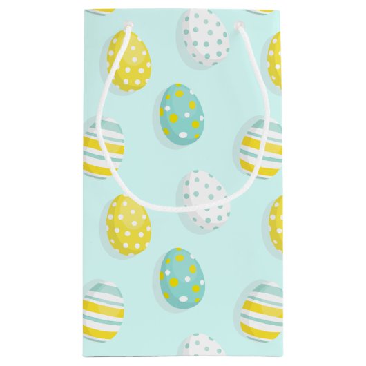 Happy Easter Egg Pattern  Klein Cadeauzakje (Achterkant)