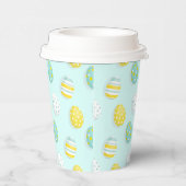 Happy Easter Egg Pattern  Papieren Bekers (Rechts)